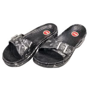 WOZ? Women's Black Lightweight Sandals With Buckle Strap EUR 39, US 8.5-9, Italy